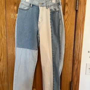 Pacsun patchwork mom jean